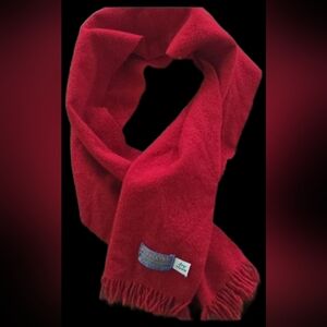 Pendleton Vintage Wool Scarf Red